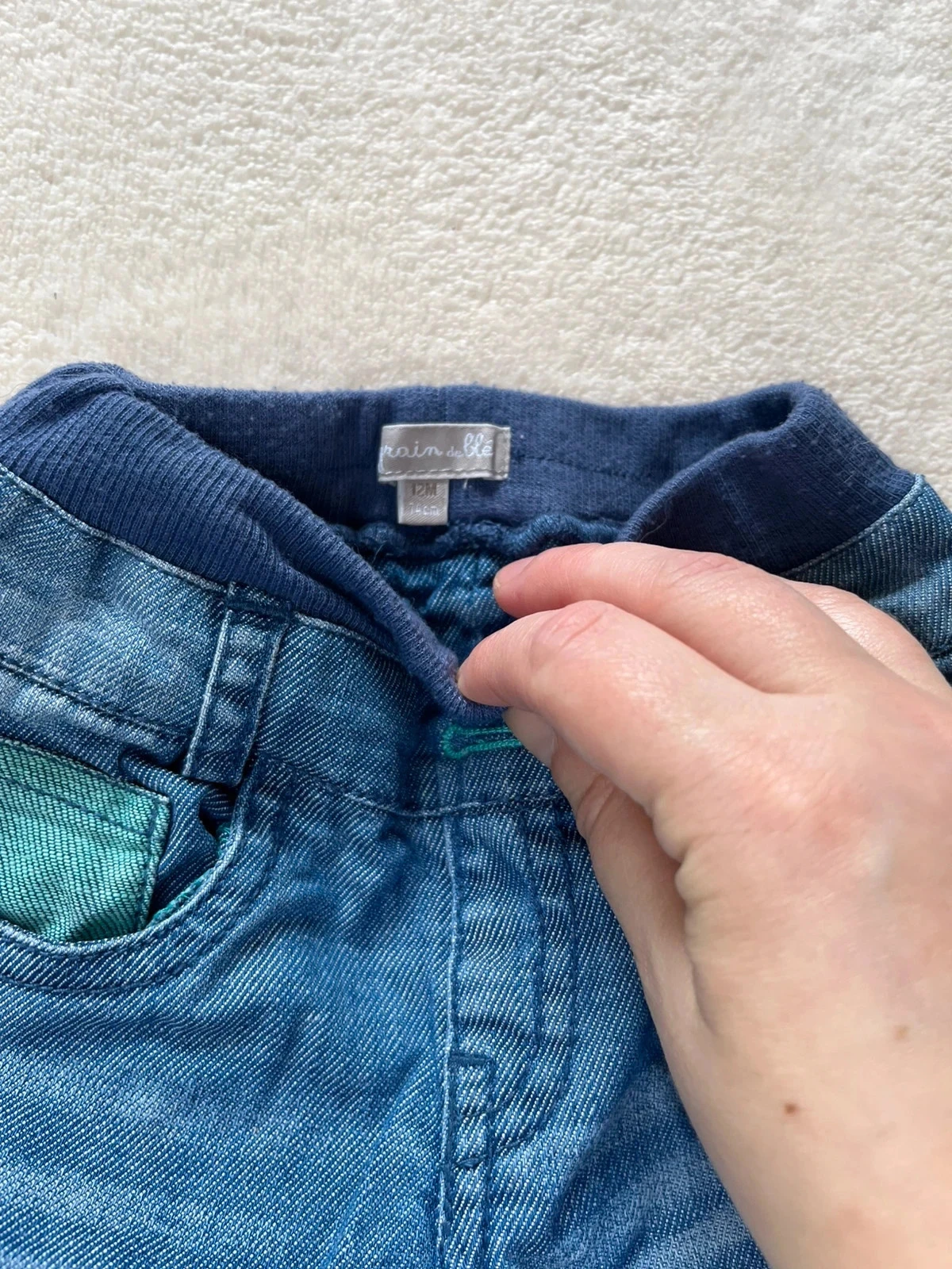Lot van 3 baby jeans 12 maanden trendy look ✊♥ – photo 9